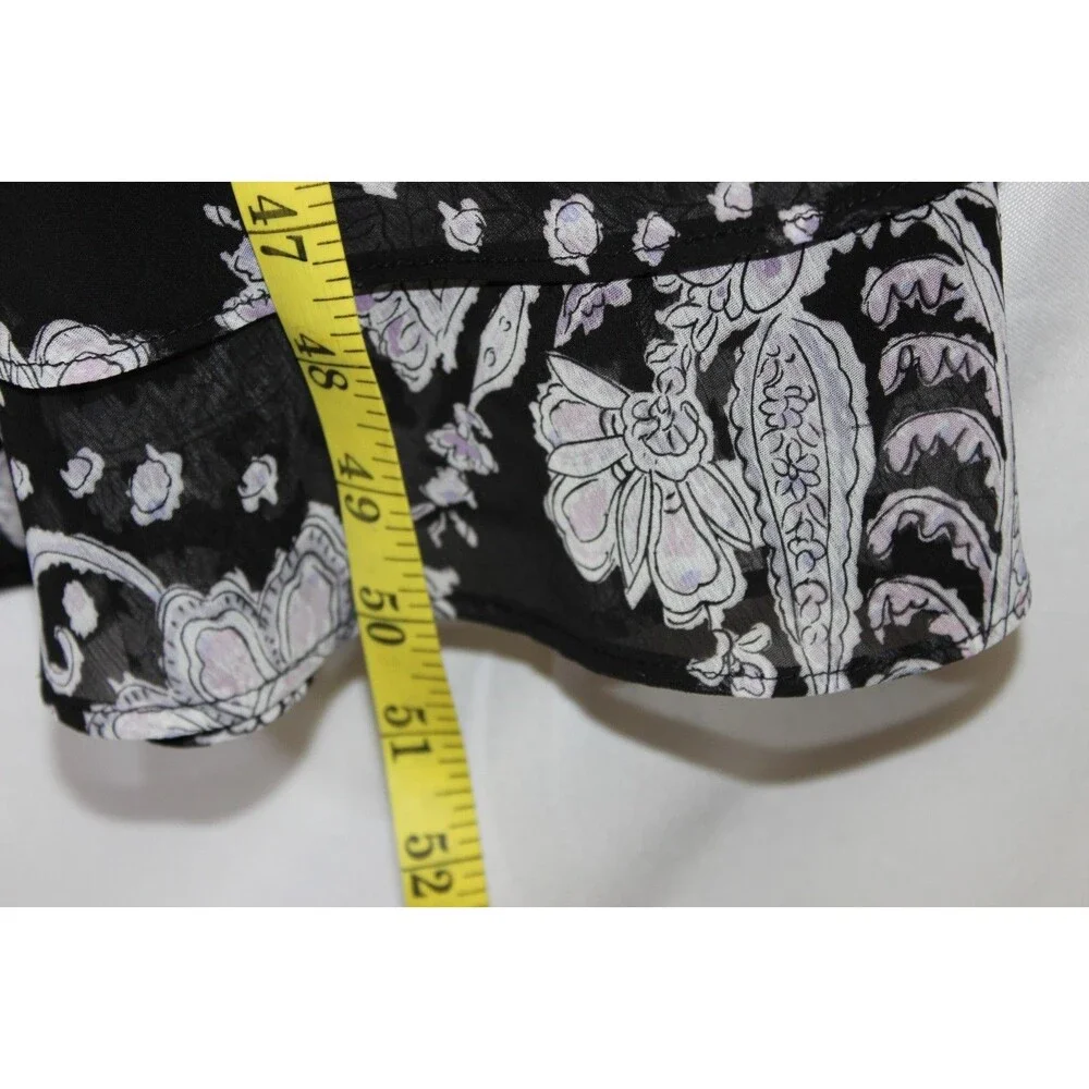 Studio I 22W Black White Print Sleeveless Dress Midi Women Office Church Casual - Picture 4 of 5